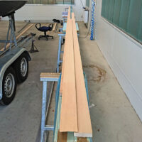 Als Holz wurde Sitka-Spruce gewählt | Mast-Neubau für einen Jollenkreuzer